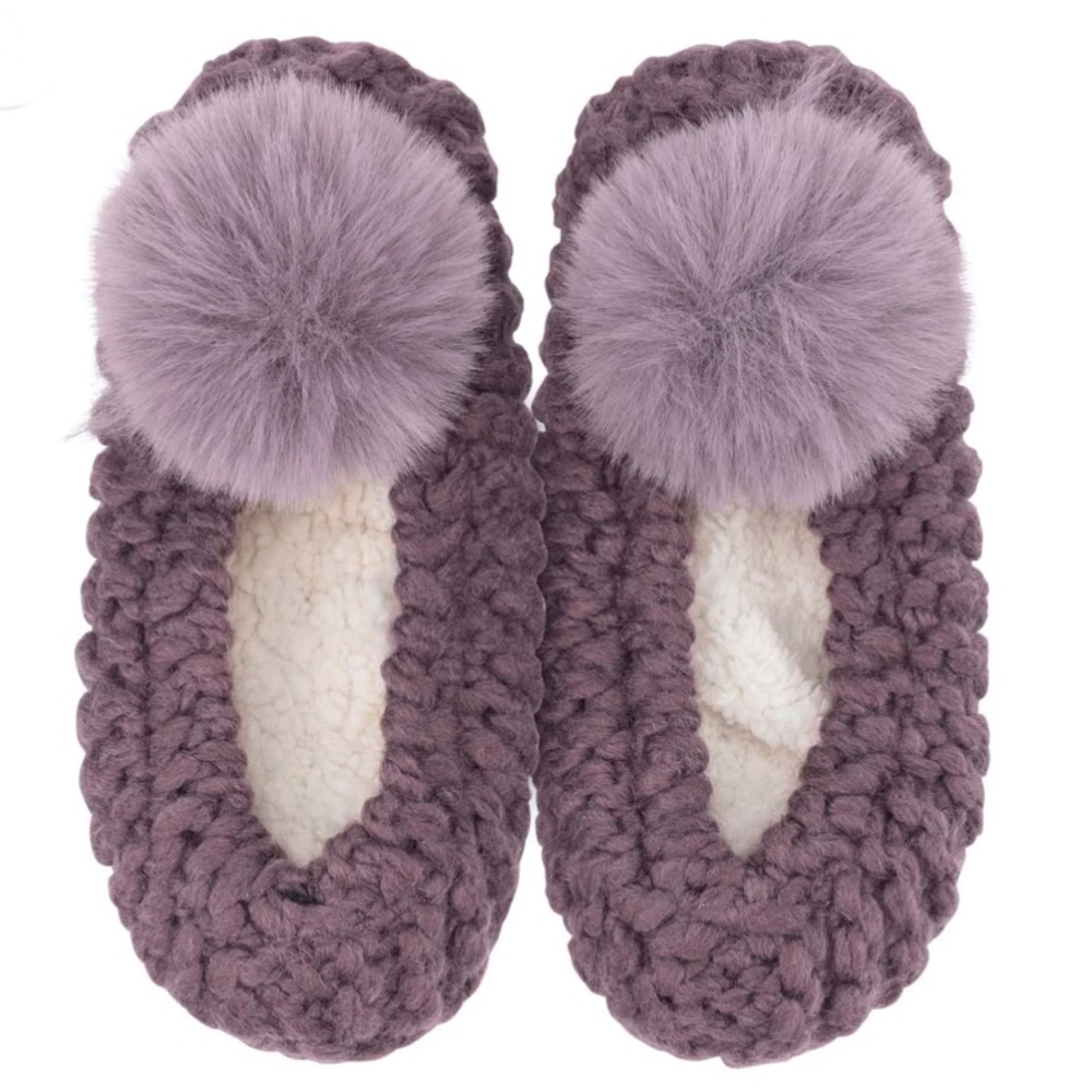 Pom Pom Ballerina Slippers